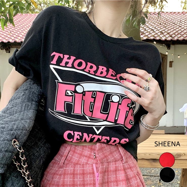 Fit LifeロゴプリントルーズTシャツ[品番：SHNW0012392]｜SHEENA