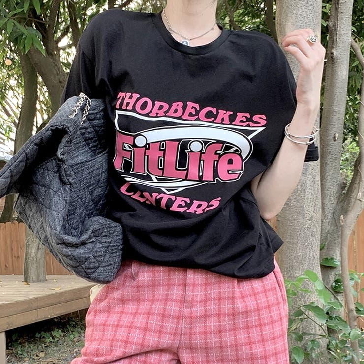 Fit LifeロゴプリントルーズTシャツ | SHEENA  | 詳細画像2 