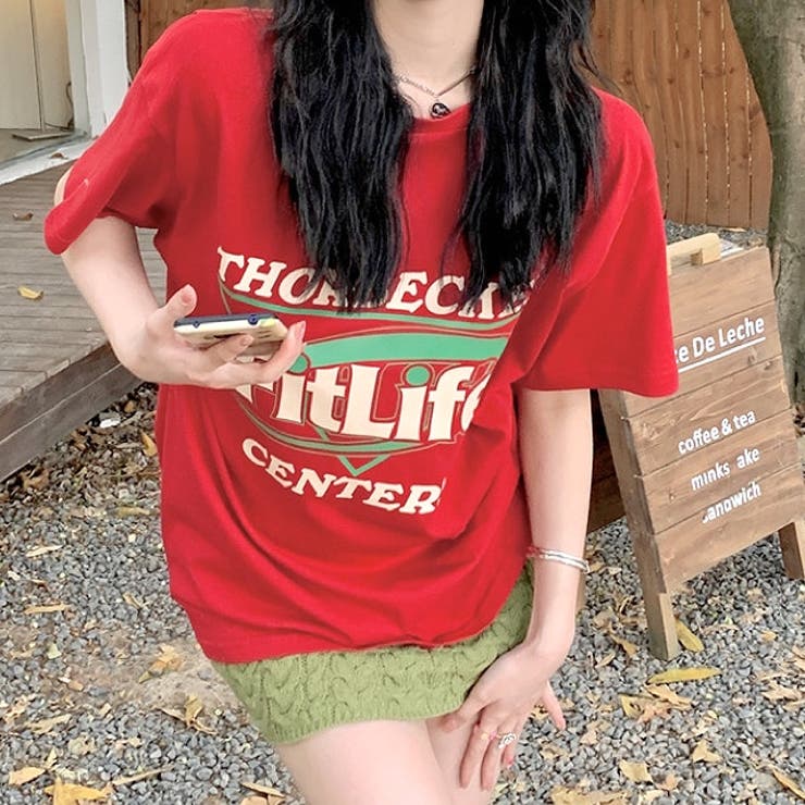 Fit LifeロゴプリントルーズTシャツ | SHEENA  | 詳細画像28 