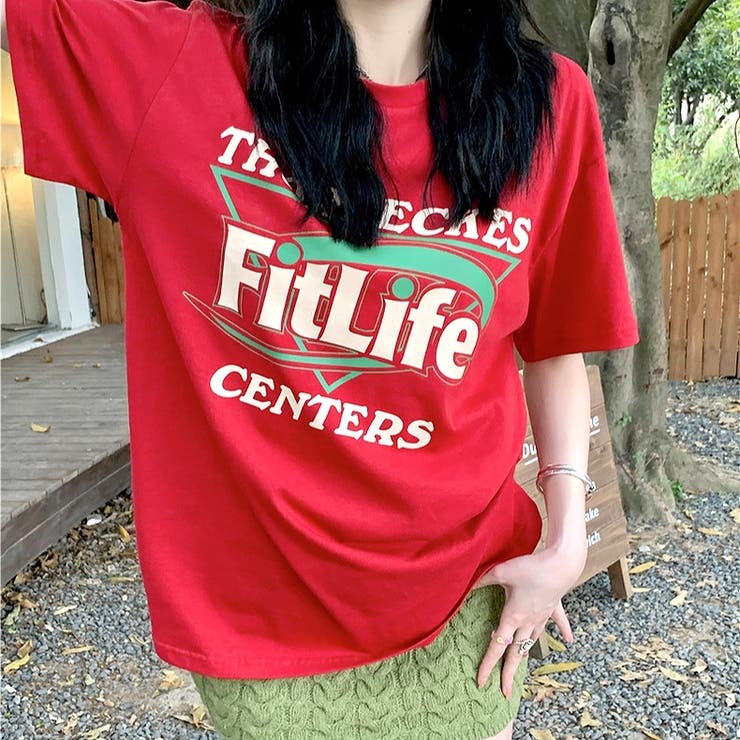 Fit LifeロゴプリントルーズTシャツ[品番：SHNW0012392]｜SHEENA