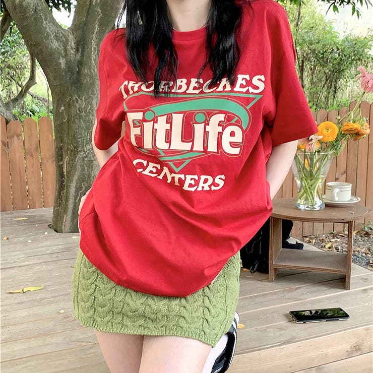 Fit LifeロゴプリントルーズTシャツ | SHEENA  | 詳細画像32 