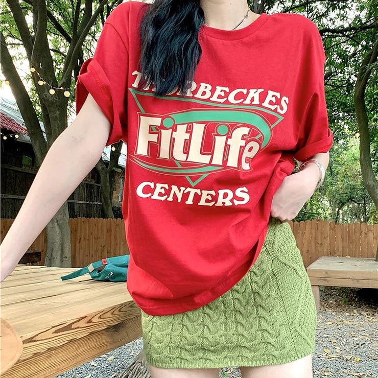 Fit LifeロゴプリントルーズTシャツ | SHEENA  | 詳細画像35 