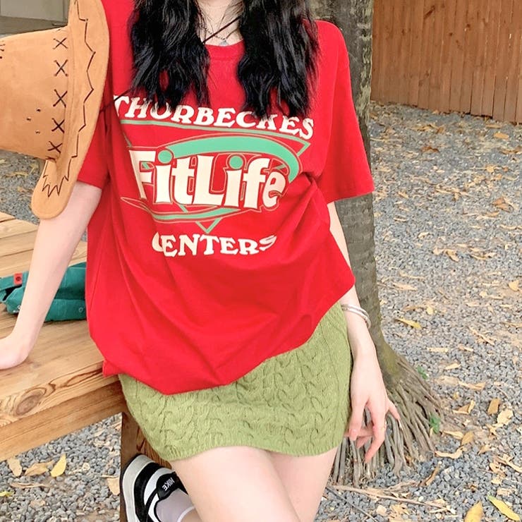 Fit LifeロゴプリントルーズTシャツ | SHEENA  | 詳細画像38 