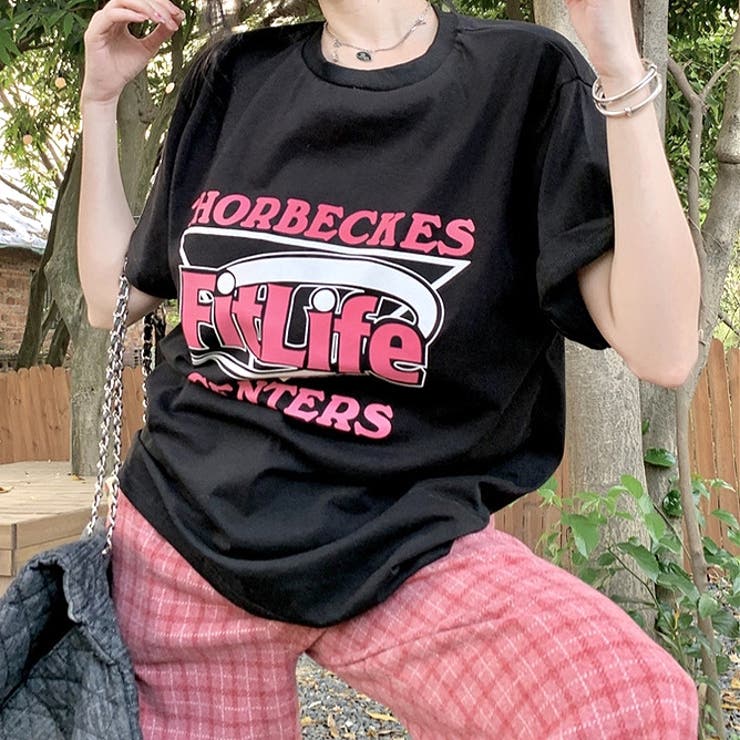 Fit LifeロゴプリントルーズTシャツ | SHEENA  | 詳細画像4 