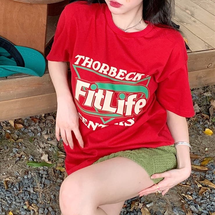 Fit LifeロゴプリントルーズTシャツ | SHEENA  | 詳細画像43 
