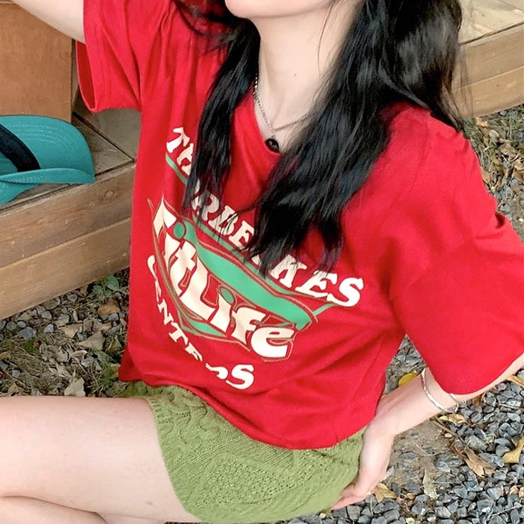 Fit LifeロゴプリントルーズTシャツ | SHEENA  | 詳細画像45 