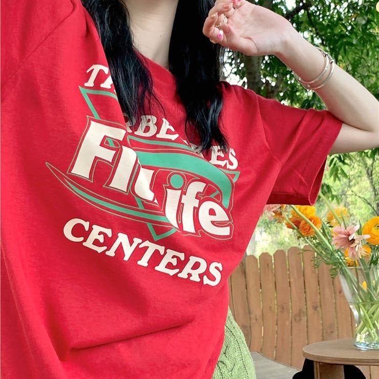 Fit LifeロゴプリントルーズTシャツ | SHEENA  | 詳細画像46 