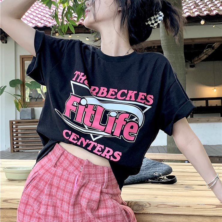 Fit LifeロゴプリントルーズTシャツ[品番：SHNW0012392]｜SHEENA