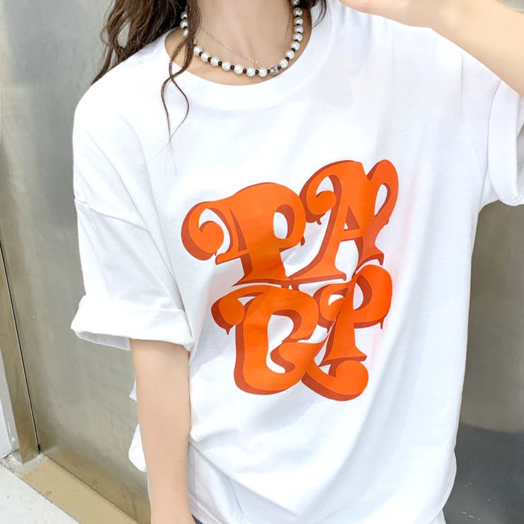 BIGロゴプリントオーバーサイズTシャツ | SHEENA  | 詳細画像11 