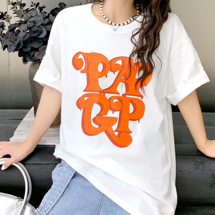 BIGロゴプリントオーバーサイズTシャツ | SHEENA  | 詳細画像13 