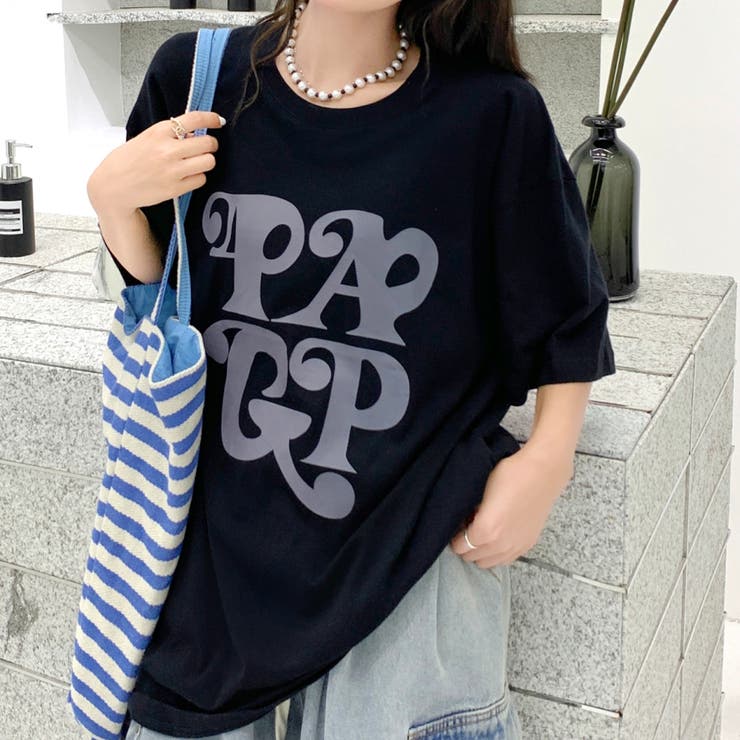 BIGロゴプリントオーバーサイズTシャツ | SHEENA  | 詳細画像3 