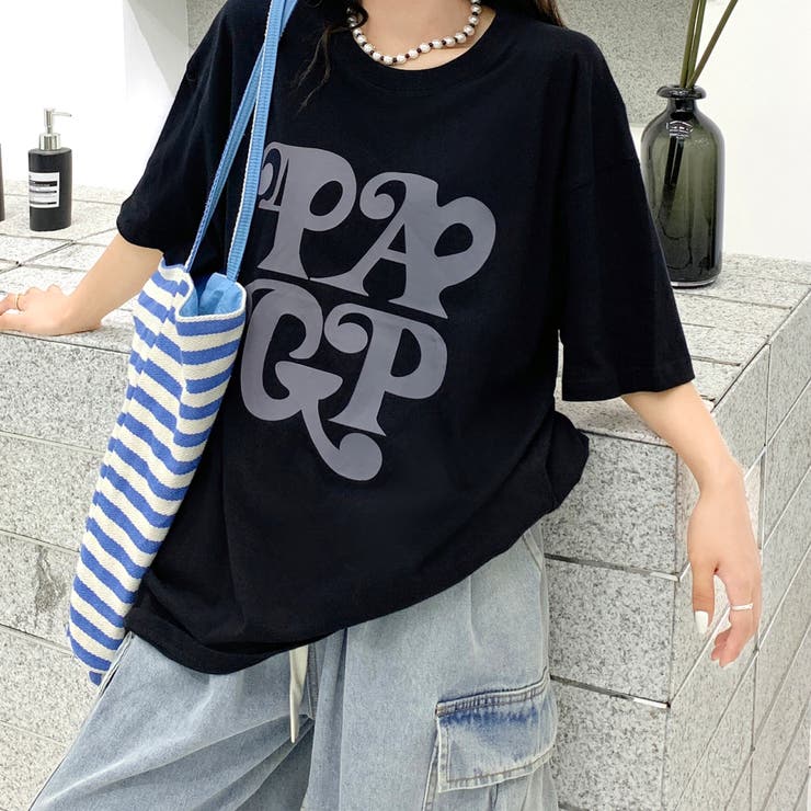 BIGロゴプリントオーバーサイズTシャツ | SHEENA  | 詳細画像4 