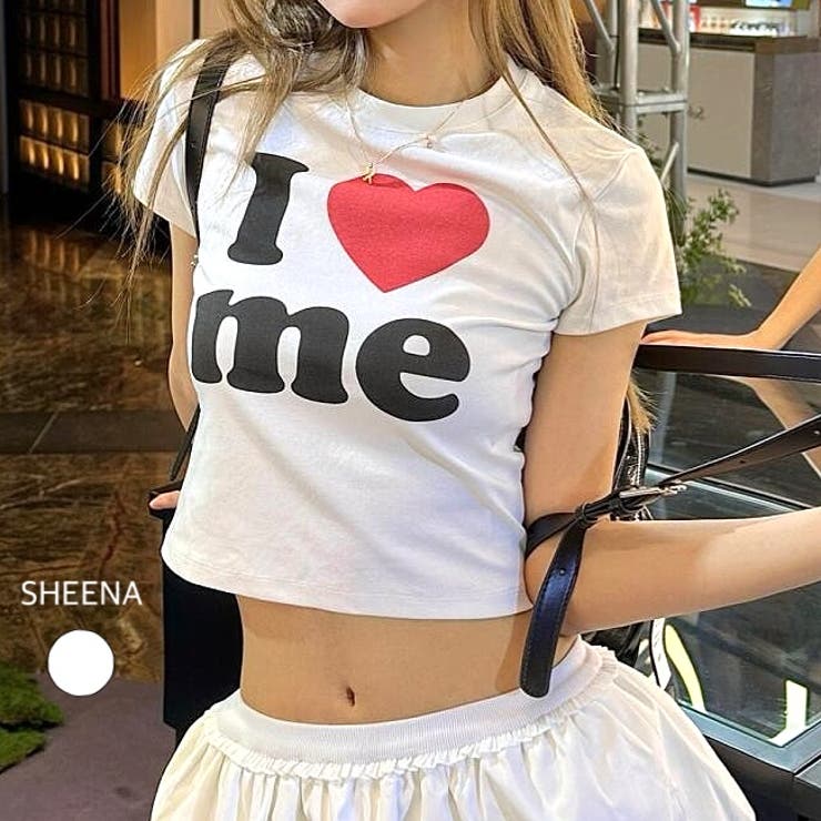 I love meロゴプリントコンパクトTシャツ | SHEENA  | 詳細画像1 