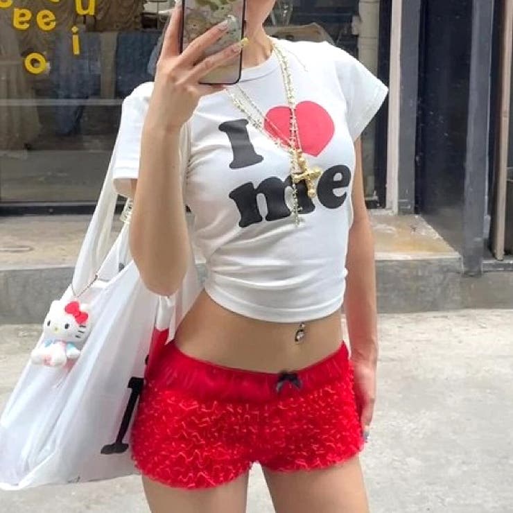 I love meロゴプリントコンパクトTシャツ | SHEENA  | 詳細画像11 