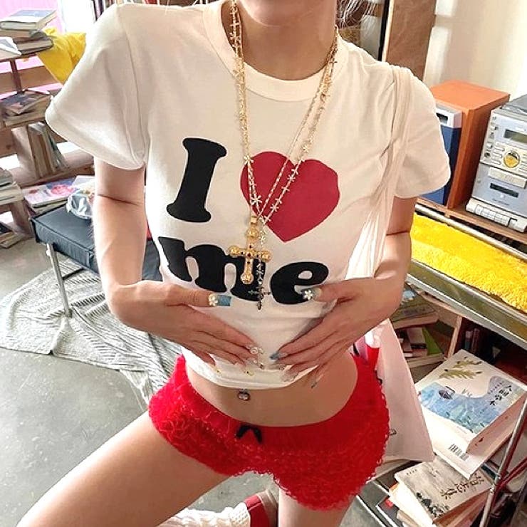 I love meロゴプリントコンパクトTシャツ | SHEENA  | 詳細画像13 