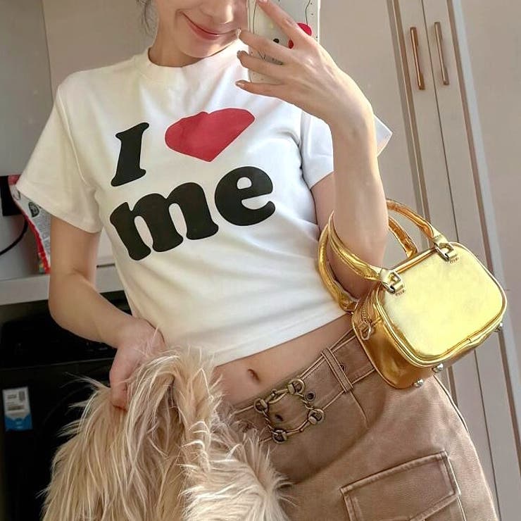 I love meロゴプリントコンパクトTシャツ | SHEENA  | 詳細画像20 