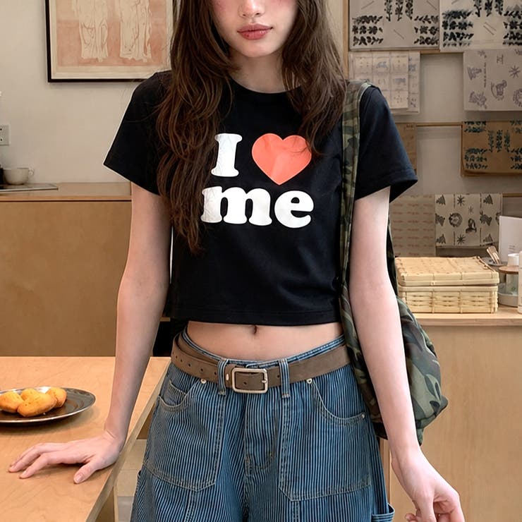 I love meロゴプリントコンパクトTシャツ | SHEENA  | 詳細画像28 