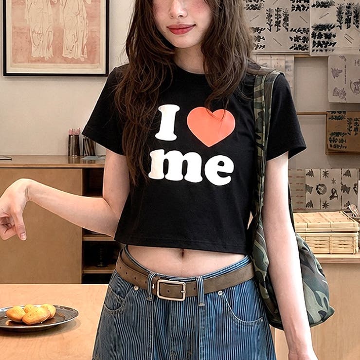 I love meロゴプリントコンパクトTシャツ | SHEENA  | 詳細画像30 