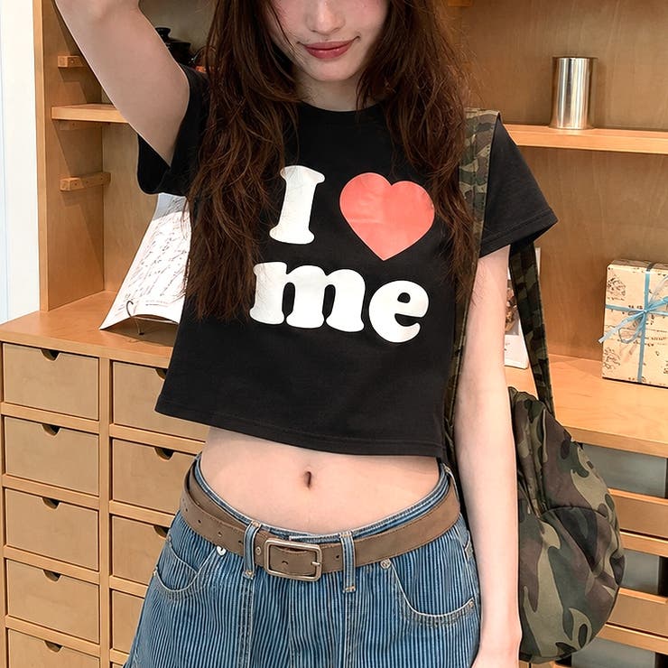 I love meロゴプリントコンパクトTシャツ | SHEENA  | 詳細画像31 