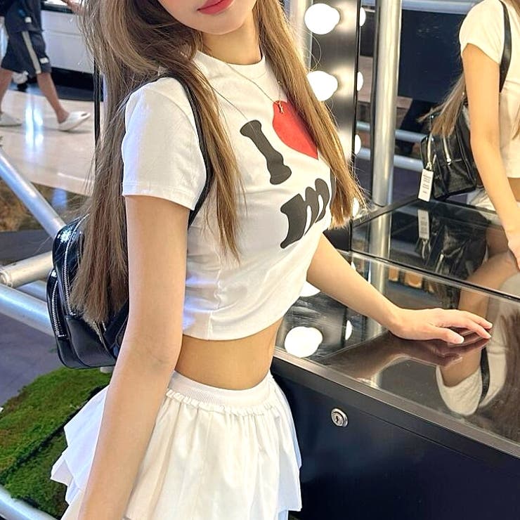 I love meロゴプリントコンパクトTシャツ | SHEENA  | 詳細画像4 
