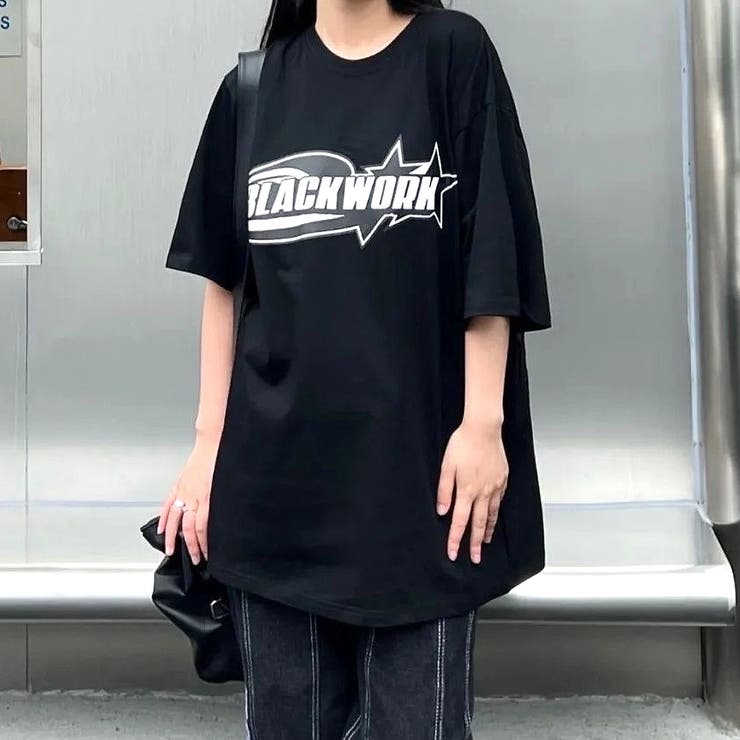 グラフィックロゴプリントオーバーサイズTシャツ | SHEENA  | 詳細画像12 