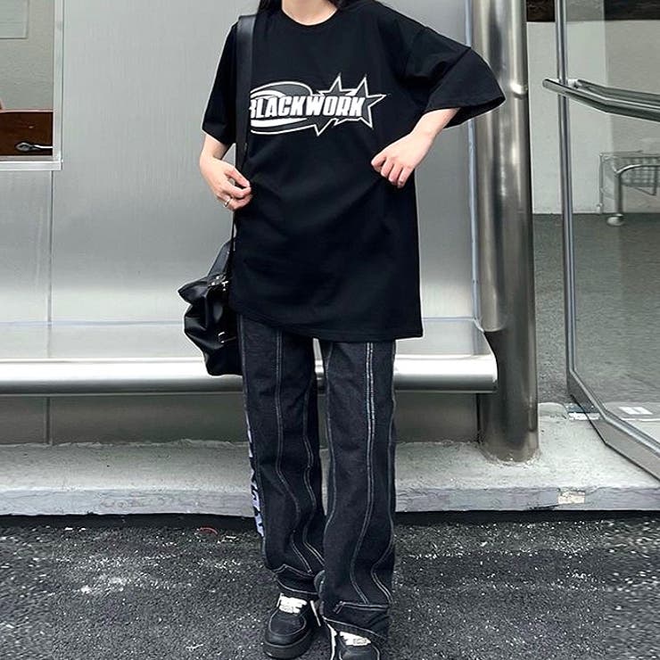 グラフィックロゴプリントオーバーサイズTシャツ | SHEENA  | 詳細画像15 