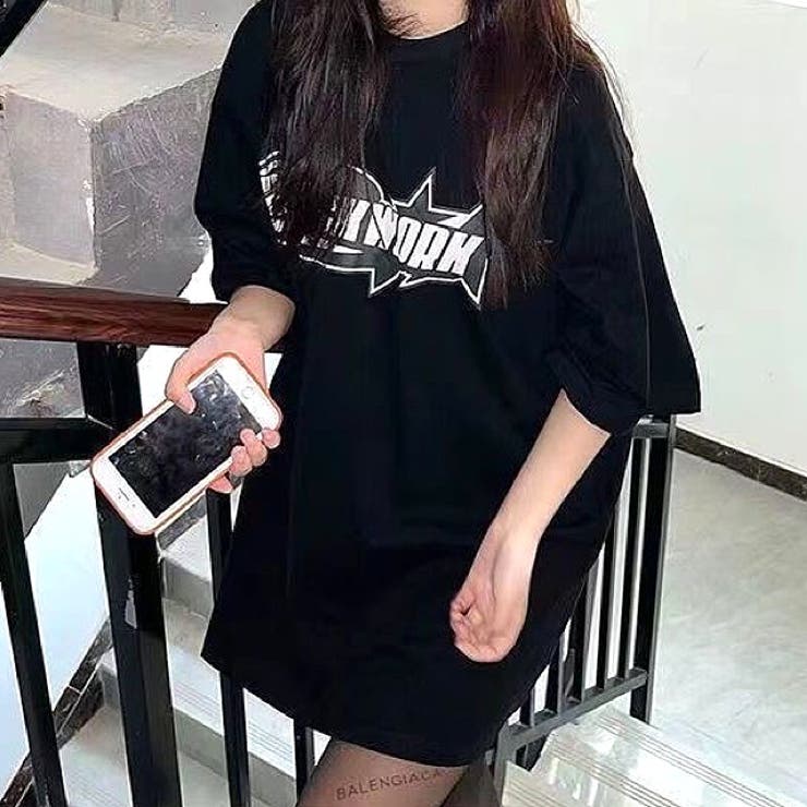 グラフィックロゴプリントオーバーサイズTシャツ | SHEENA  | 詳細画像22 