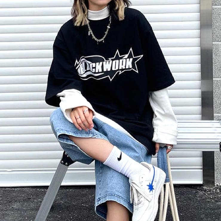 グラフィックロゴプリントオーバーサイズTシャツ | SHEENA  | 詳細画像27 