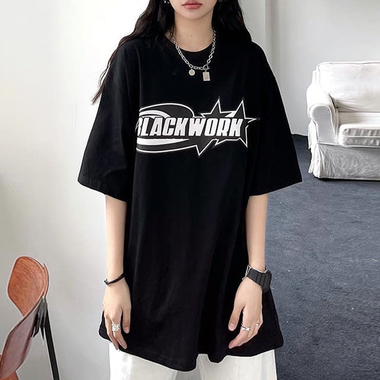 グラフィックロゴプリントオーバーサイズTシャツ | SHEENA  | 詳細画像8 