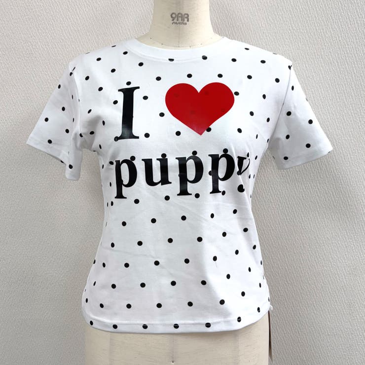 I love puppyロゴドットプリントTシャツ | SHEENA  | 詳細画像15 