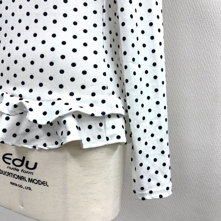 裾フリルドットプリントロンT/長袖Tシャツ | SHEENA  | 詳細画像16 