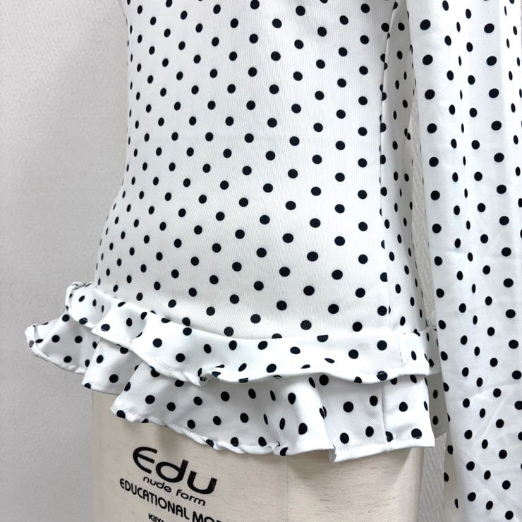 裾フリルドットプリントロンT/長袖Tシャツ | SHEENA  | 詳細画像17 