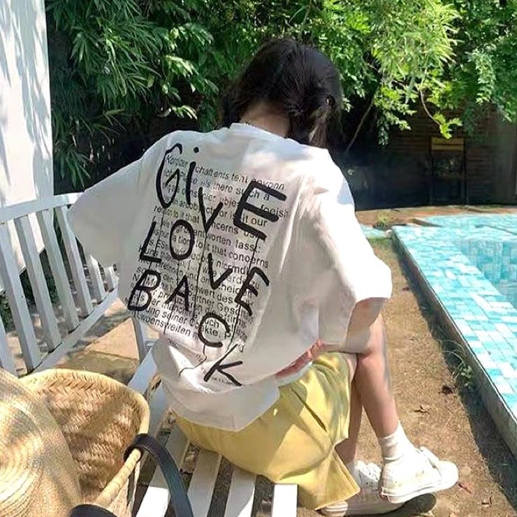 レタリングバックプリントオーバーサイズTシャツ | SHEENA  | 詳細画像11 