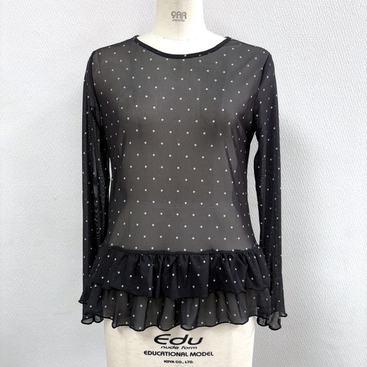 裾フリルドットシアートップス[品番：SHNW0012493]｜SHEENA （シーナ