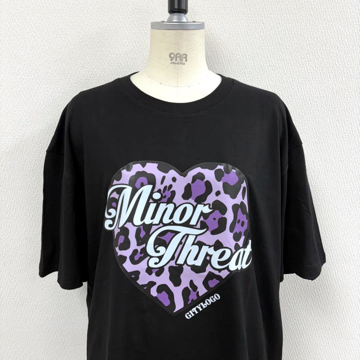 レオパードハートロゴプリントオーバーサイズTシャツ | SHEENA  | 詳細画像18 