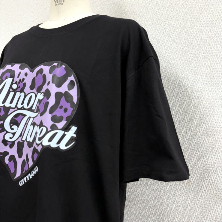 レオパードハートロゴプリントオーバーサイズTシャツ | SHEENA  | 詳細画像20 