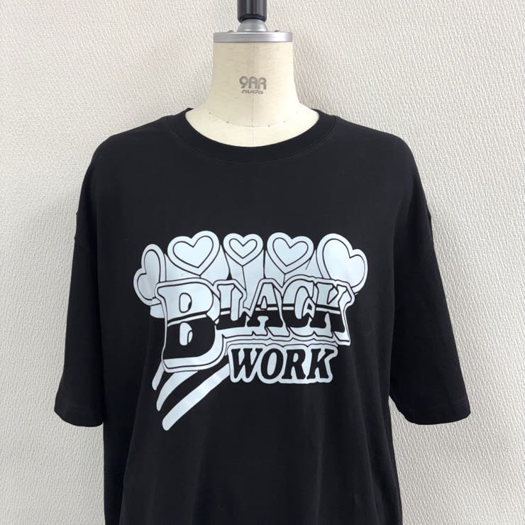 BLACK WORKロゴプリントオーバーサイズTシャツ | SHEENA  | 詳細画像17 