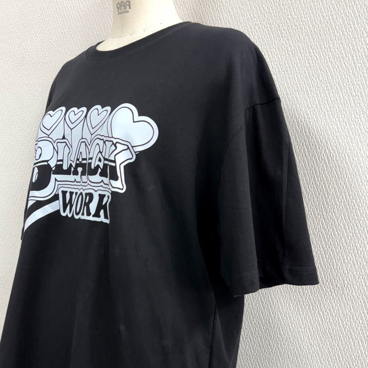 BLACK WORKロゴプリントオーバーサイズTシャツ | SHEENA  | 詳細画像18 