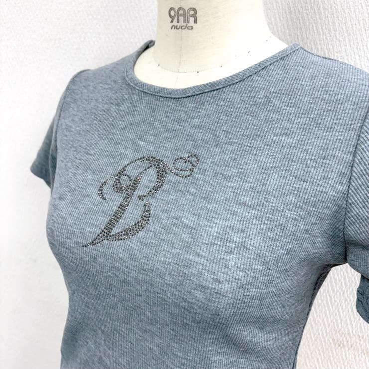 キラキラストーンエンジェルモチーフコンパクトTシャツ | SHEENA  | 詳細画像42 