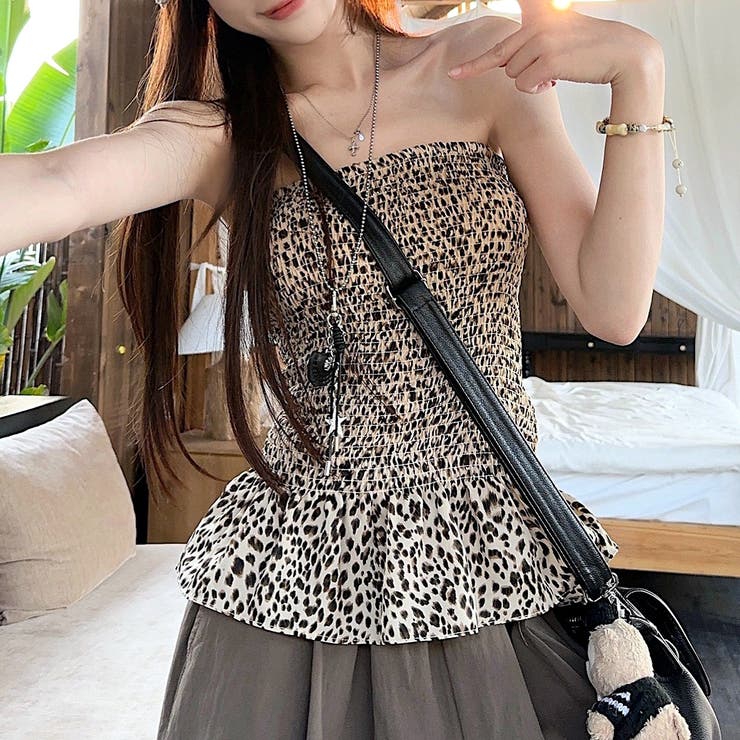 D&G レオパードサテンシャーリングドレス OO221 D&G レオパードサテンシャーリングドレス OO221