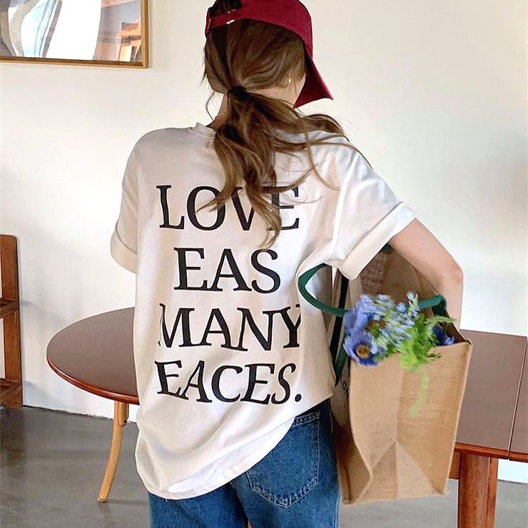 バックメッセージロゴオーバーサイズＴシャツ | SHEENA  | 詳細画像5 