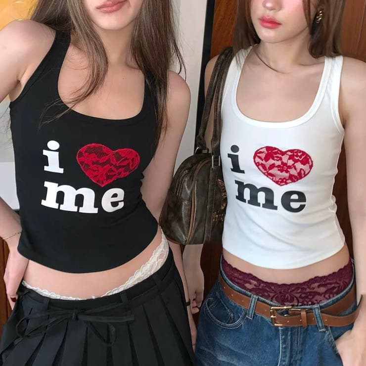 【ミーさま専用】ハートプリントセパレートタンクトップ　Sサイズ SUKALA】ハートプリントセパレートタンクトップ(XS・S・M・L・LL