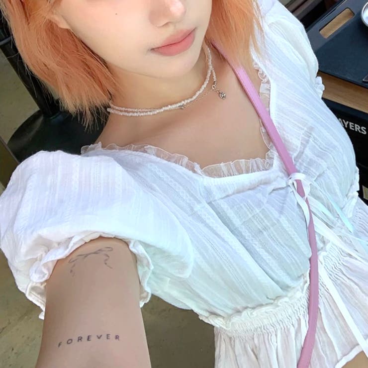 パフスリーブギャザーフリルショート丈トップス | SHEENA  | 詳細画像16 