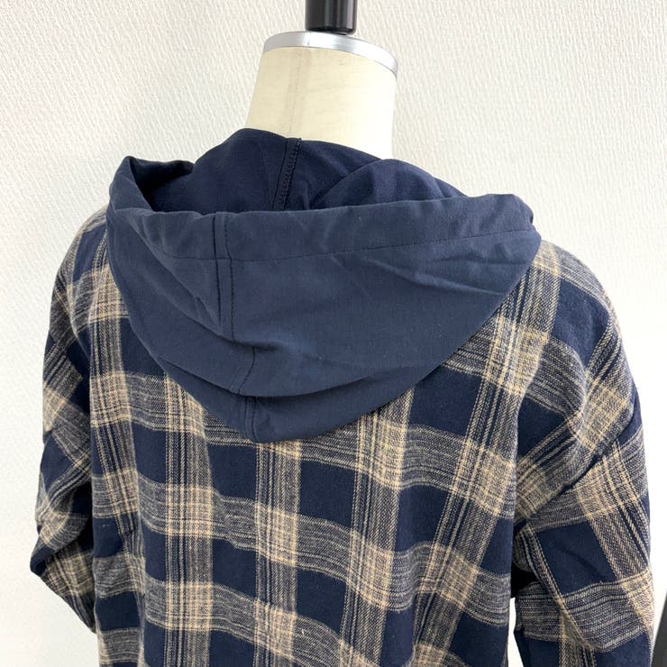 【秋冬新作】フード付きチェックシャツ | SHEENA  | 詳細画像25 