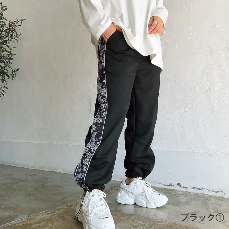 サブサエティー【XL】スウェットパンツ/ペイズリー ウエストゴム 裾ゴム