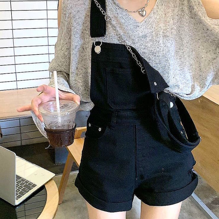 ダメージショートサロペット 春 夏 | SHEENA  | 詳細画像7 