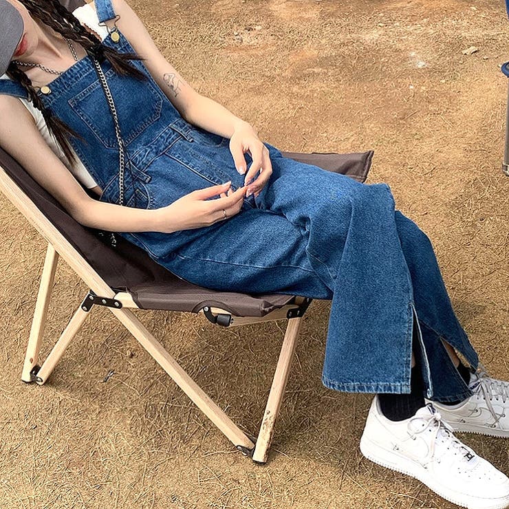 裾スリットデニムサロペット 春 夏 | SHEENA  | 詳細画像12 