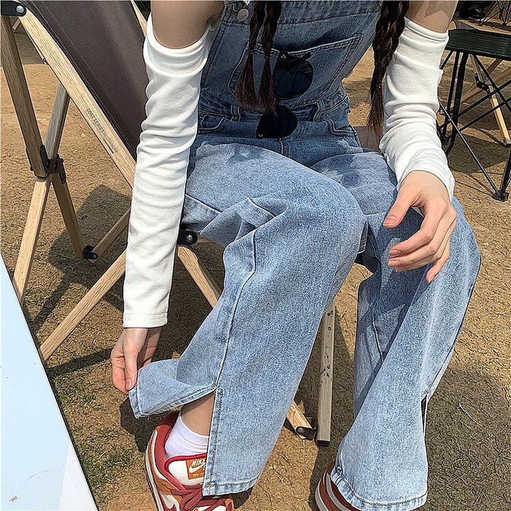 裾スリットデニムサロペット 春 夏 | SHEENA  | 詳細画像19 