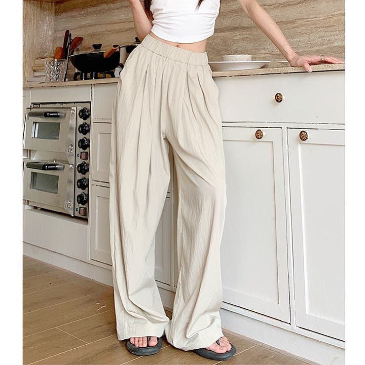 シワ加工リラックスワイドパンツ 春 夏 | SHEENA  | 詳細画像11 