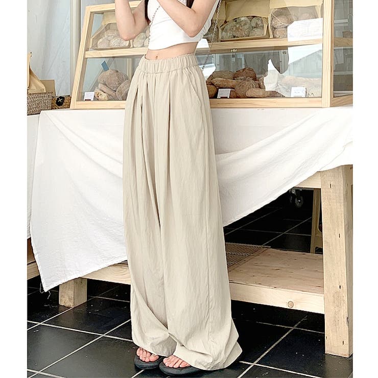 シワ加工リラックスワイドパンツ 春 夏 | SHEENA  | 詳細画像14 